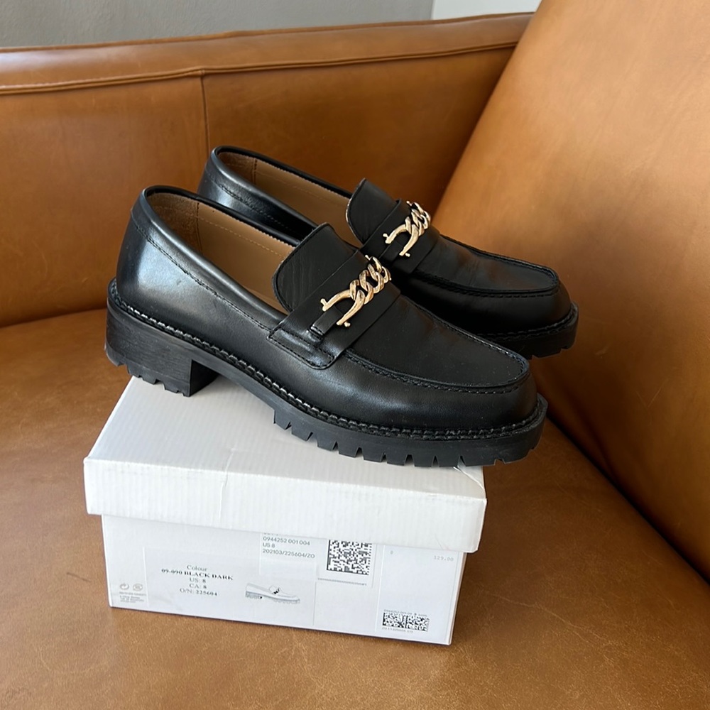 NWT &Other stories leather loafers